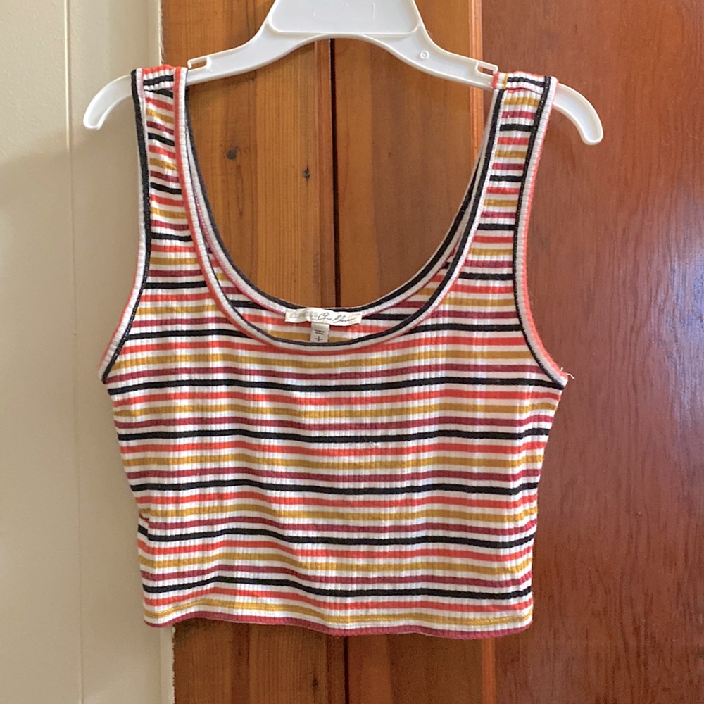 Express OneEleven Ribbed Tank Crop Top - Size S/P - Picture 2 of 3